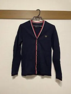 FRED PERRY ネイビー カーディガン XS