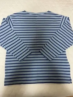 無印良品　ボーダー　ボートネック　長袖Tシャツ
