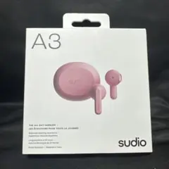 Sudio A3 ワイヤレスイヤホン ピンク カナル型 Bluetooth5.4のサムネイル