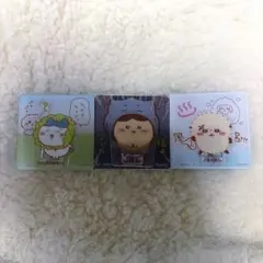 ちいかわ　アクリルシーンクリップ　ハチワレ　くりまんじゅう　ラッコ　モモンガ