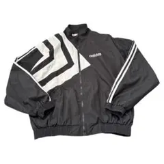 b*u様 Adidas 90s ナイロンジャケット Mサイズ 刺繍ロゴ