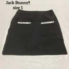 ジャックバニー　ミニスカート　ブラック　黒　インナーパンツ　ロゴ　M 1 ゴルフ
