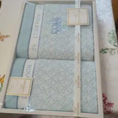 NINA RICCI フェイスタオル・ゲストタオル・水色タオル各1枚・２枚セット