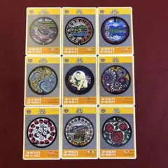マンホールカード　長野県内9種9枚