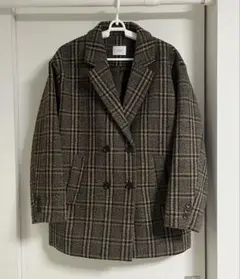 LOWRYS FARM チェック チェスターコート