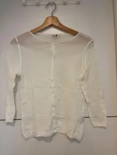 【23区】ホワイト 長袖カーディガン 38（M）トップス レディースアウターのサムネイル