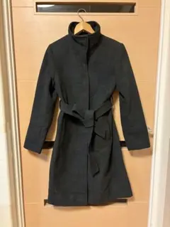 未使用品★H＆M★ウール混紡 ダークグレー コート★サイズ38