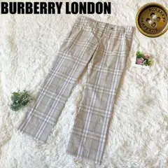 美品✨バーバリー ノバチェック パンツ ストレッチ ベージュ