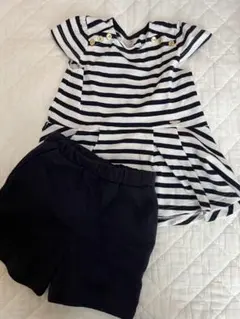 【着用1度のみ】プティマイン　セットアップ　120センチ