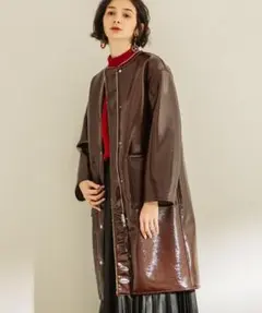 PUBLIC TOKYOリバーシブルエナメルボアコートのサムネイル
