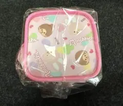 【新品・期間限定価格】モンチッチ　チムたん　スクエア型ポーチ　ピンク