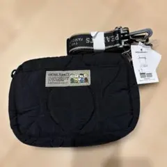 ピ*い様 新品⭐︎ピーナッツ キルティングショルダーバッグS ブラック