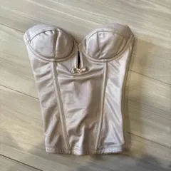 ブライダルインナー ビスチェ(B65) ベージュ ストラップレス コルセット