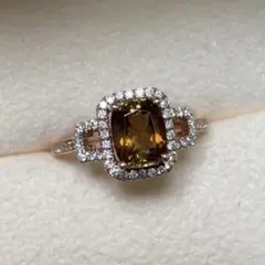 一点物 K18 イエローダイヤ0.42ct リング 13号 - メルカリ