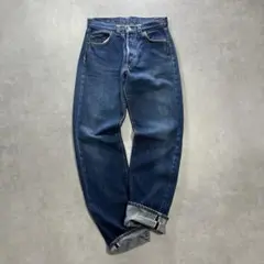 旧16工場 80s LEVI’S 501 赤耳 デニムパンツ ハチマル 濃紺のサムネイル