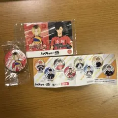 ハイキュー!! 孤爪研磨　黒尾哲朗　バッジ　カード　くら寿司