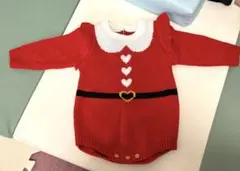(美品)ベビー サンタ服 ニット 9~12months 女の子