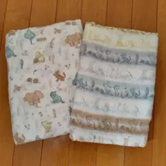 ディズニーベビー × aden+anais／プーさん柄のおくるみ2枚セット