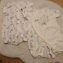 ムーミンロンパース2枚セット