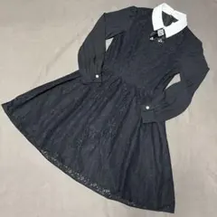 CHOPIN☆150☆ブラックレースフォーマルワンピース☆お値下げ