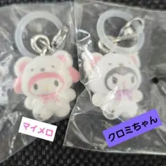 サンリオキャラクターズめじるしアクセサリー ふわふわスノー