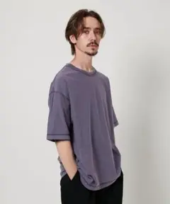 ビューティー&ユース　インサイドアウトフェードクルーネックTシャツ