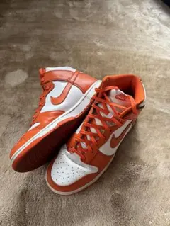 NIKE Dunk High Orange White スニーカー