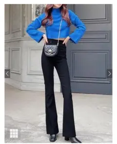 ストレッチフレアパンツ[cu34] M