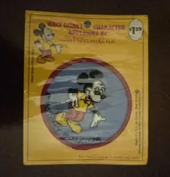 ミッキーマウス 　70年代～80年代　アメリカ製　ビンテージワッペン