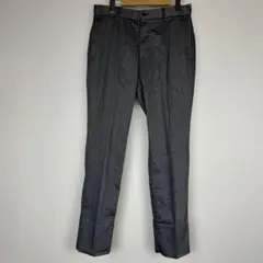 グリーンレーベルリラクシング メンズ スラックス ストライプ グレー M