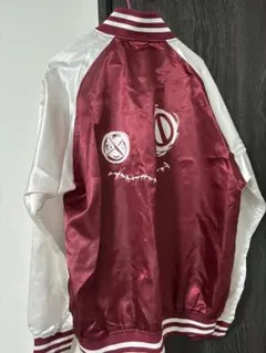 NieR Clothing スタジャン 赤 長袖 アウター 薄手 フェイスロゴのサムネイル