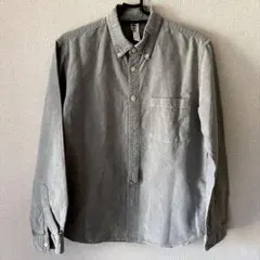 MHL. グレー ボタンダウンシャツ S