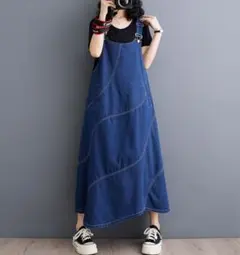 デニムジャンバースカート