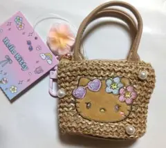 ハローキティ きらめきサマープール　ミニバッグ型 キーホルダー