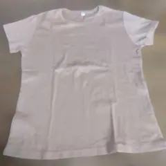 ユニクロ　ベージュ コットン100% 半袖Tシャツ レディースXL