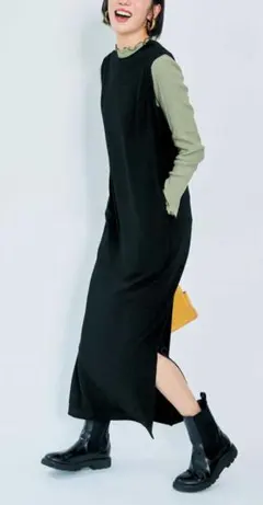 【新品】フェリシモ　イディット　ノースリーブワンピース