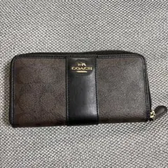 COACH シグネチャー ラウンドファスナー 長財布