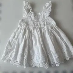 baby GAP ホワイトレースフリルワンピース 12-18ヶ月