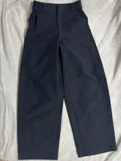ユニクロ ジャージーバレルレッグパンツ ネイビー S