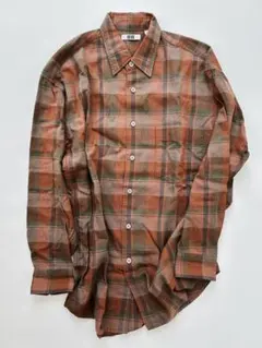 UNIQLO UNIQLOU チェック柄 長袖ネルシャツ