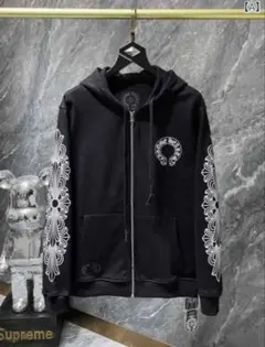 2026年最新】CHROME HEARTS タイプ：ジップアップ メンズ パーカーの