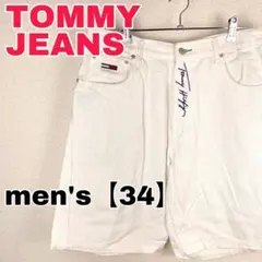 W039【TOMMY JEANS】デニムショートパンツ【メンズ 34】