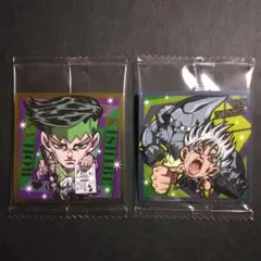 ジョジョウエハース シール 岸辺露伴、ジャンケン小僧　2枚組