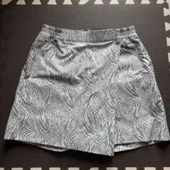 ストレッチゴルフ用ショートパンツ L グレーゼブラ柄　夏用のサムネイル