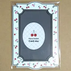 フクヤ キャラ福くじ チェリーボンボン 硬質カードケース カードサイズ ブラック