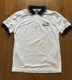 【訳あり美品】EA7 エンポリオアルマーニ 半袖 ポロシャツ XL ホワイトのサムネイル
