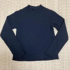 GU リブメロウハイネック　黒　150