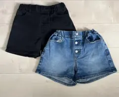 GU 、UNIQLOキッズ ハーフパンツ 130cm 2枚セット