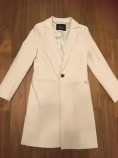 チェスターコート　0 小さいサイズ　ライトグレー　美品