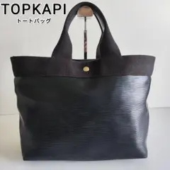✨美品✨Breath TOPKAPI リプル　ネオレザー　A4 トートバッグ　黒